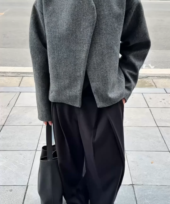GREY BELLAC WOOL JACKET